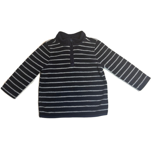 18-24 Boys Old Navy Navy/Gray Fleece Quarter Zip