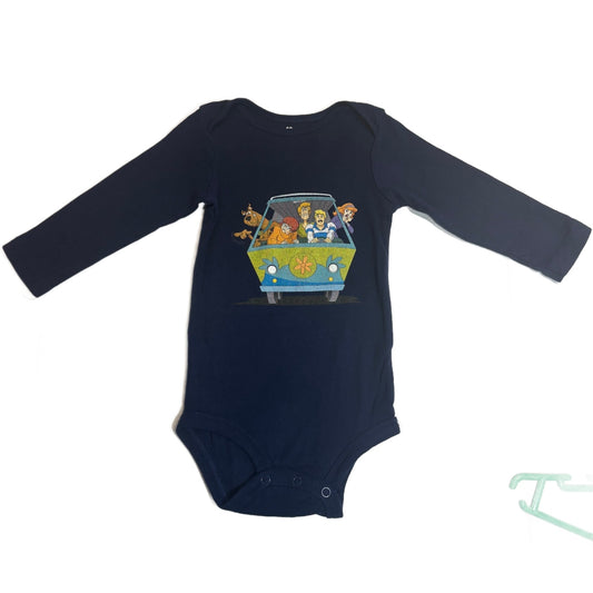 9-12 Boys Carter's Navy Scooby Doo Long Sleeve Onesie