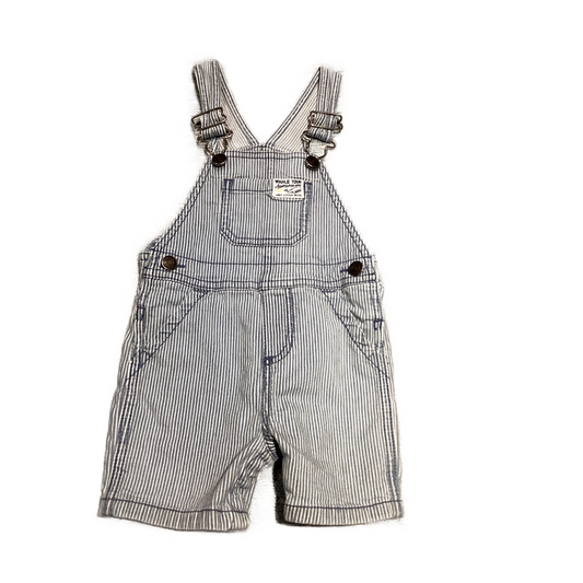 6-9 Boys Carter's Chambray/White Stripe Overalls