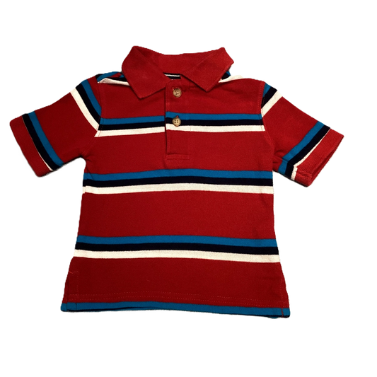 6-9 Boys The Children's Place Red Striped Polo Shirt