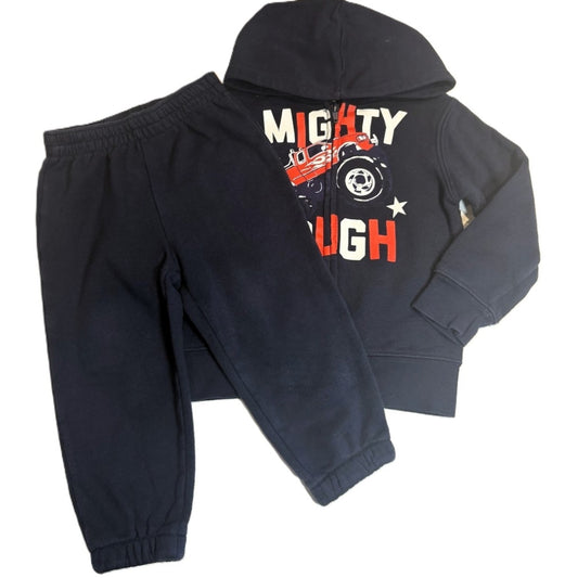 18-24 Boys Joe Boxer Navy Blue Mighty Tough Sweatset