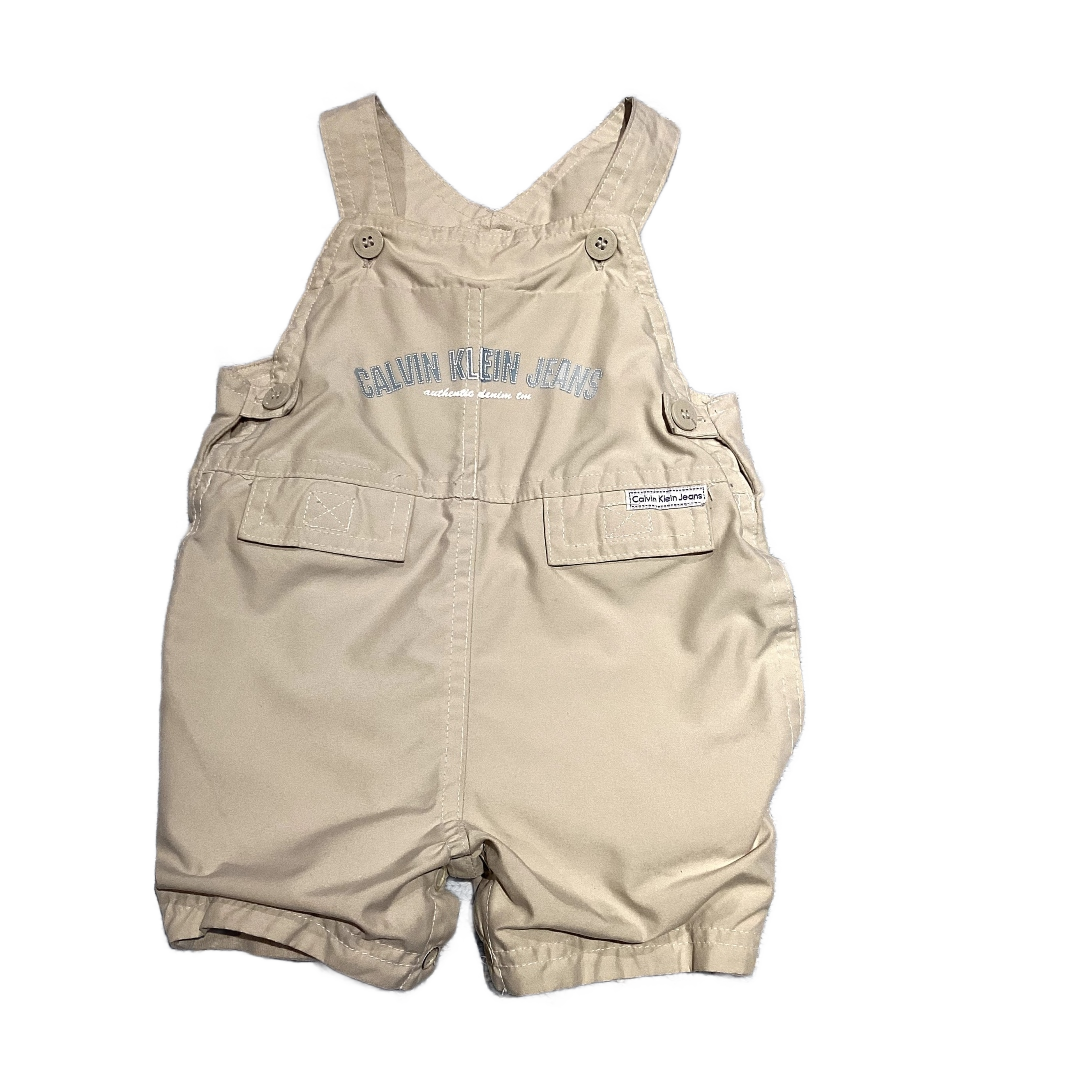 6-9 Boys Calvin Klein Khaki Overalls