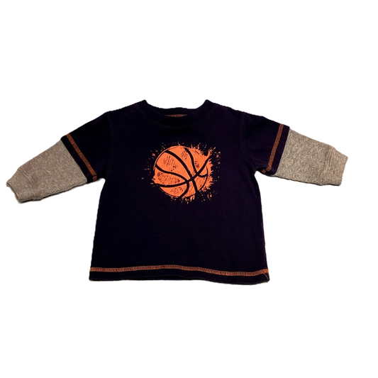 6-9 Boys Carter's Navy "Layered" Shirt w/Basketball