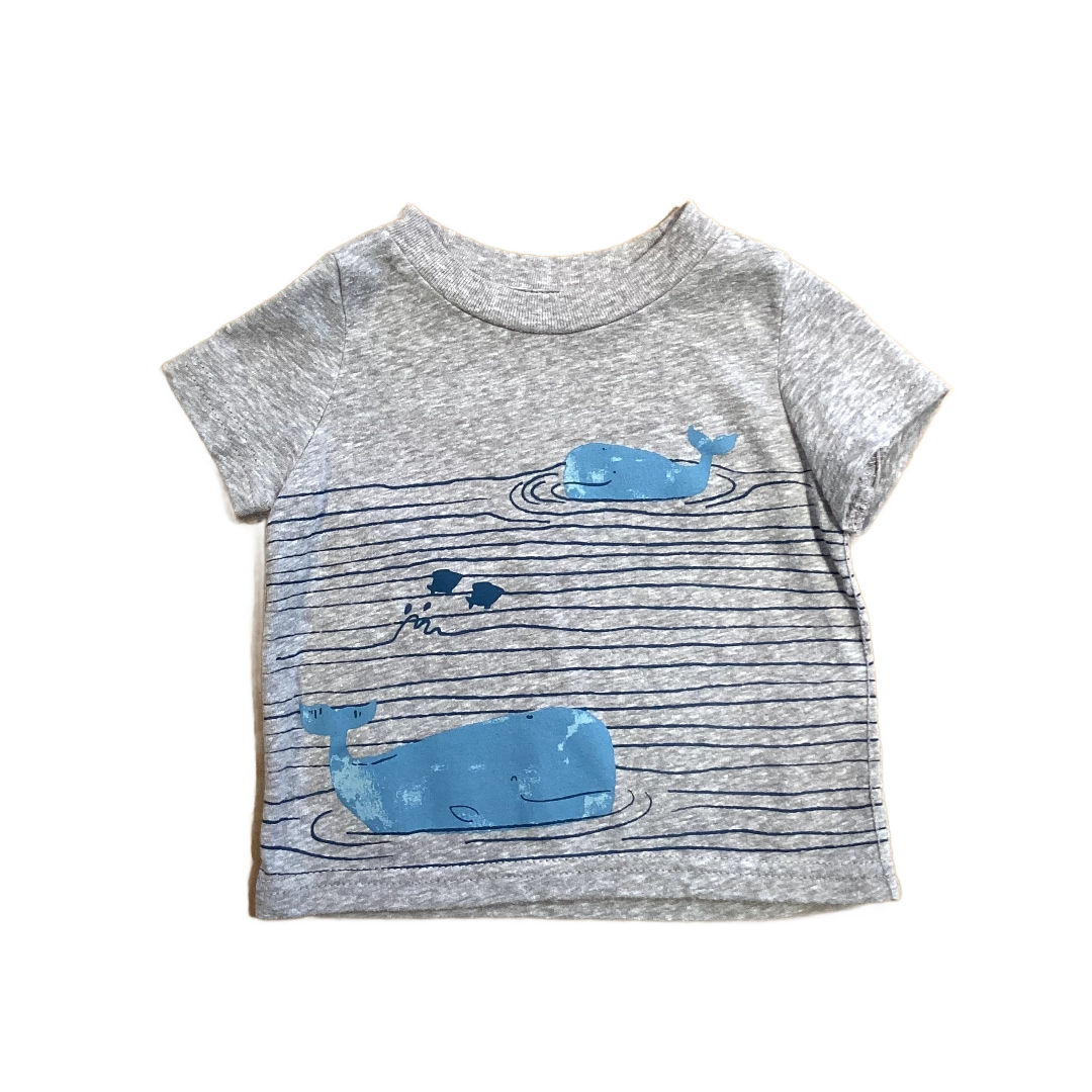 0-3 Boys Just One You Gray Whale T-Shirt