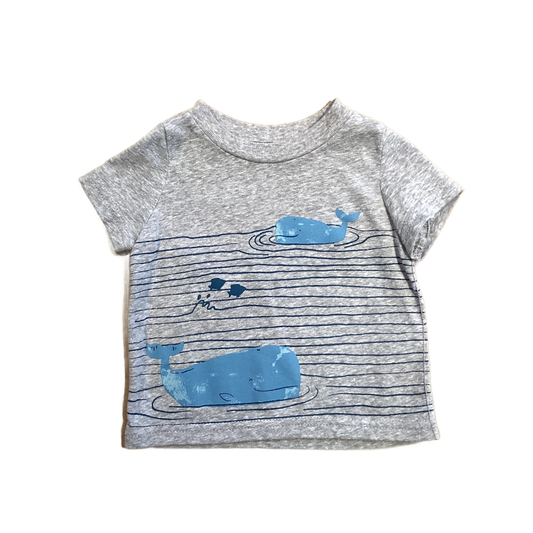 0-3 Boys Just One You Gray Whale T-Shirt