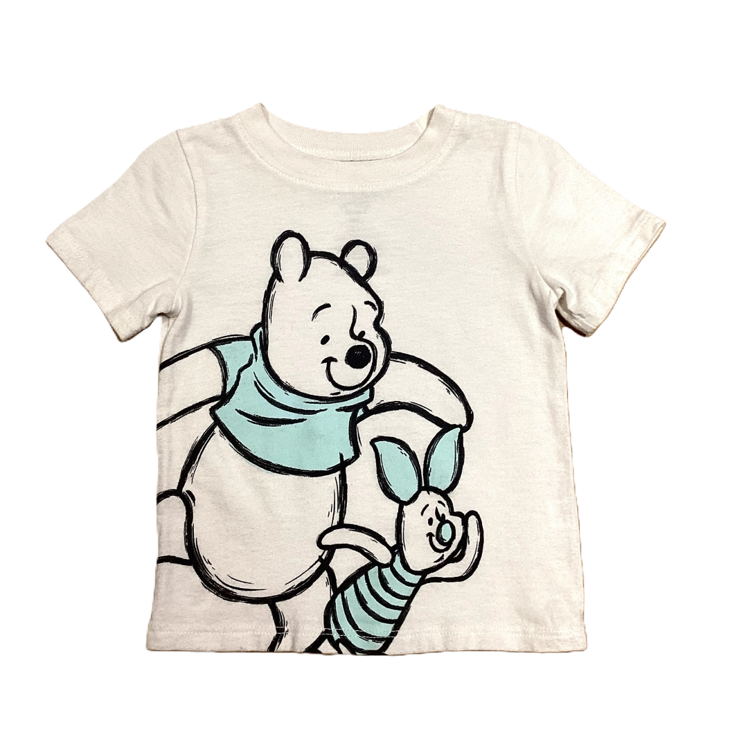 3-6 Boys Disney Jumping Beans White Winnie The Poo T-Shirt