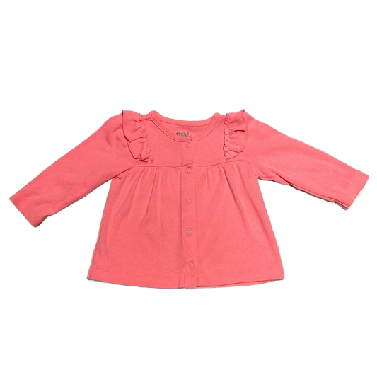 6-9 Girls Child of Mine Bright Pink Lightweight Sweatshirt