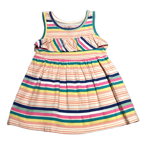6-9 Girls OshKosh Pastel Striped Dress