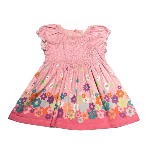 6-9 Girls The Children's Place Light Pink Dress w/Multi Pastel Flowers