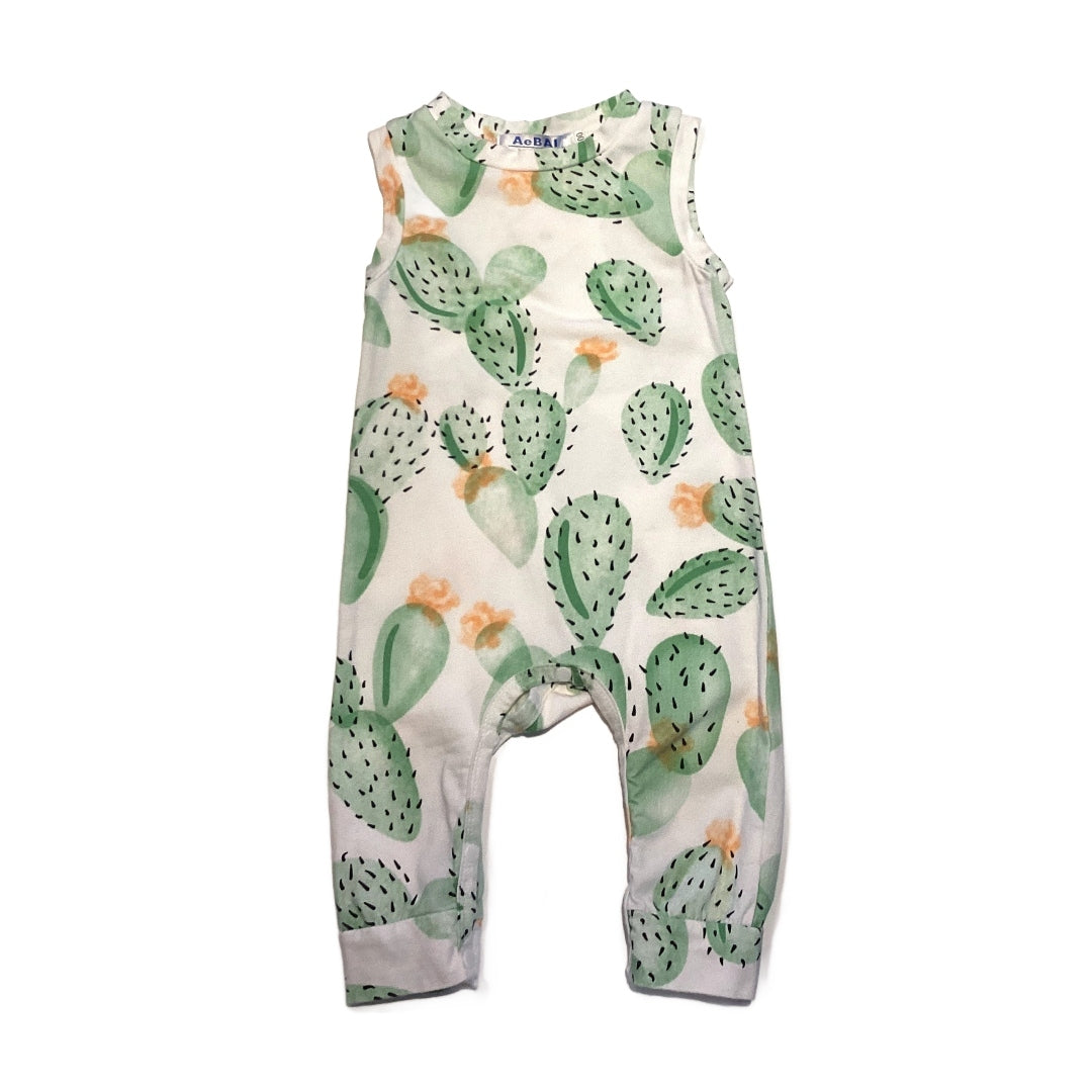 3T Girls Aebai Cactus Print Tank Top Romper