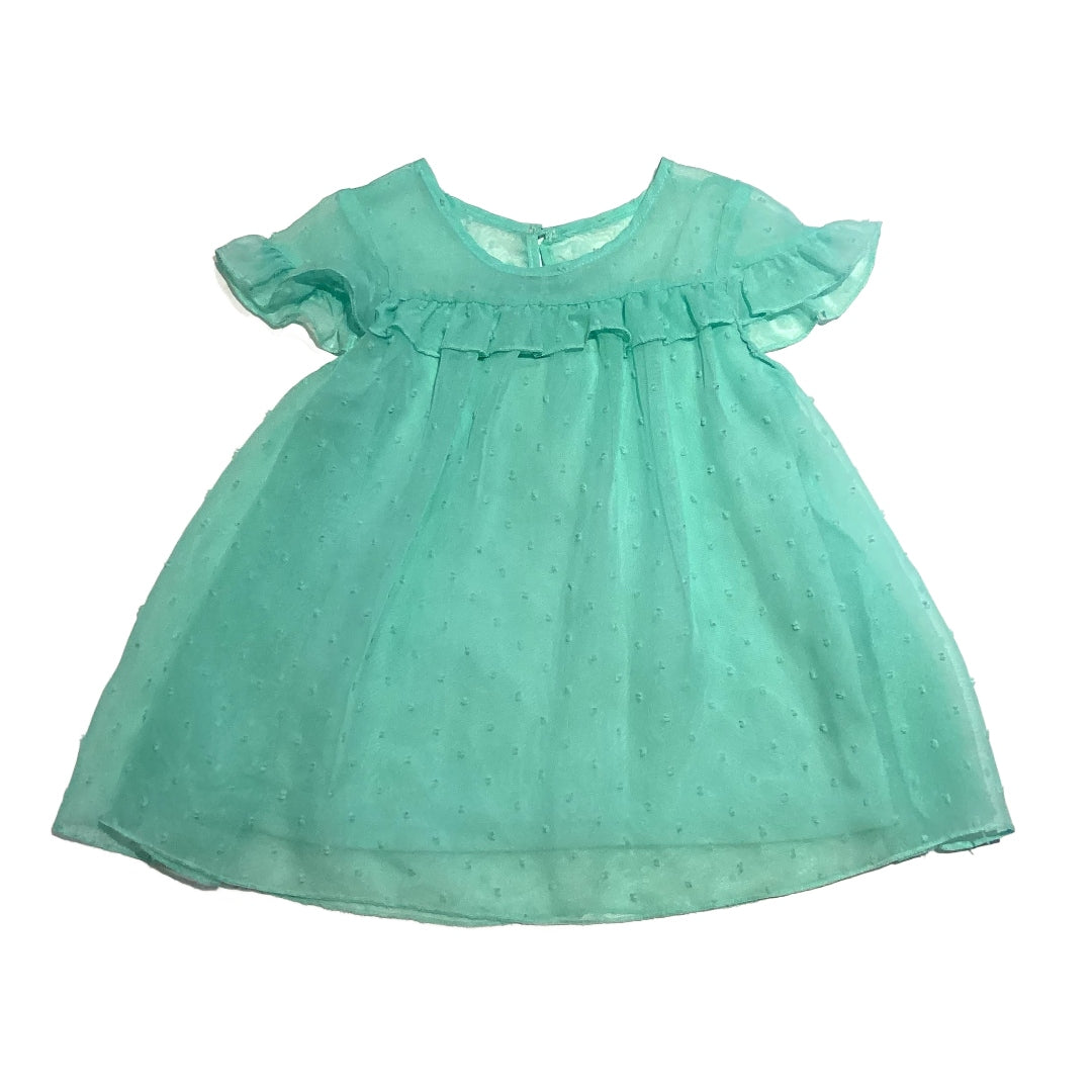 3T Girls Wonder Nation Mint Green Boucle Top