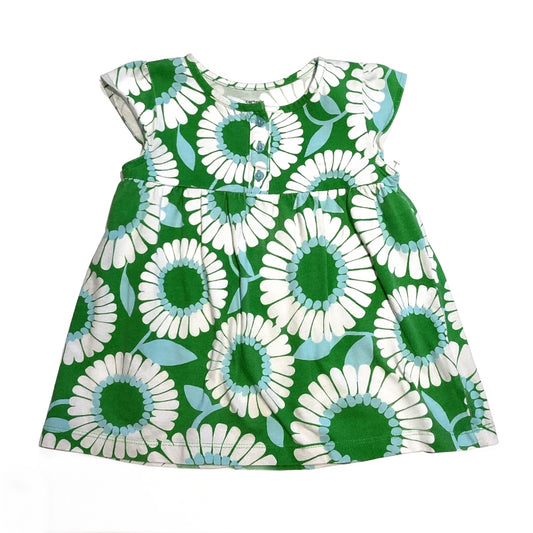 3T Girls Carter's Green, Blue and White Floral Tunic