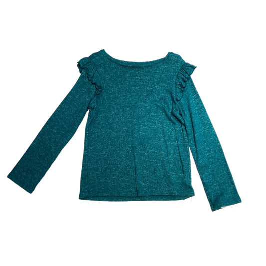 3T Girls Jumping Beans Dark Teal Blouse with Ruffles