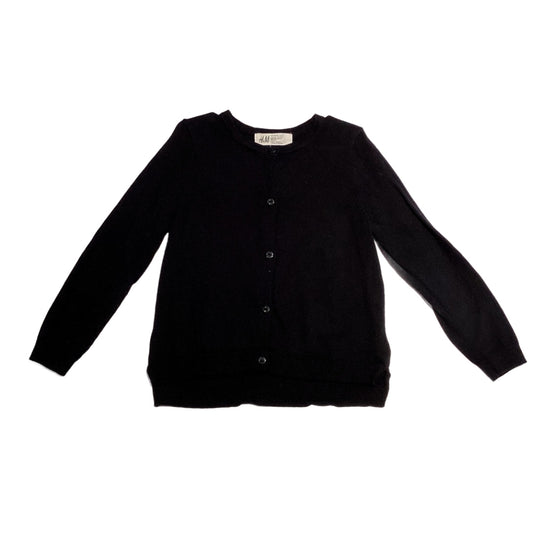 3T Girls H&M Black Button Cardigan