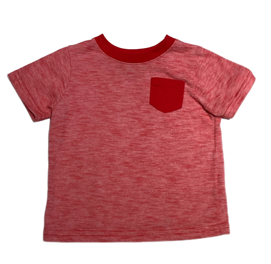 9-12 Boys Garanimals Red and White T-Shirt with Red Pocket