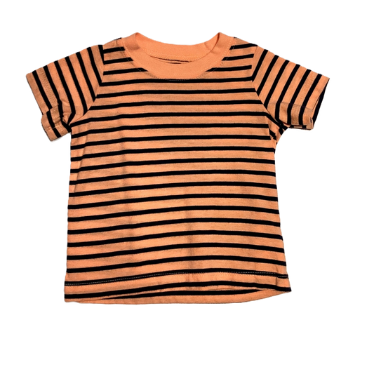 9-12 Boys Carter's Orange and Navy Blue Striped T-Shirt