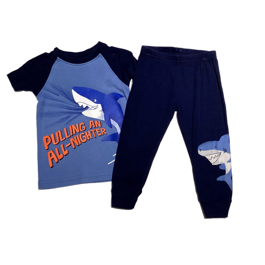 9-12 Boys Just One You Blue Pulling An All-Nighter Pajama Set