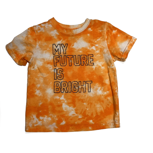 9-12 Boys Garanimals Orange and White Tie Dye My Future Is Bright T-Shirt