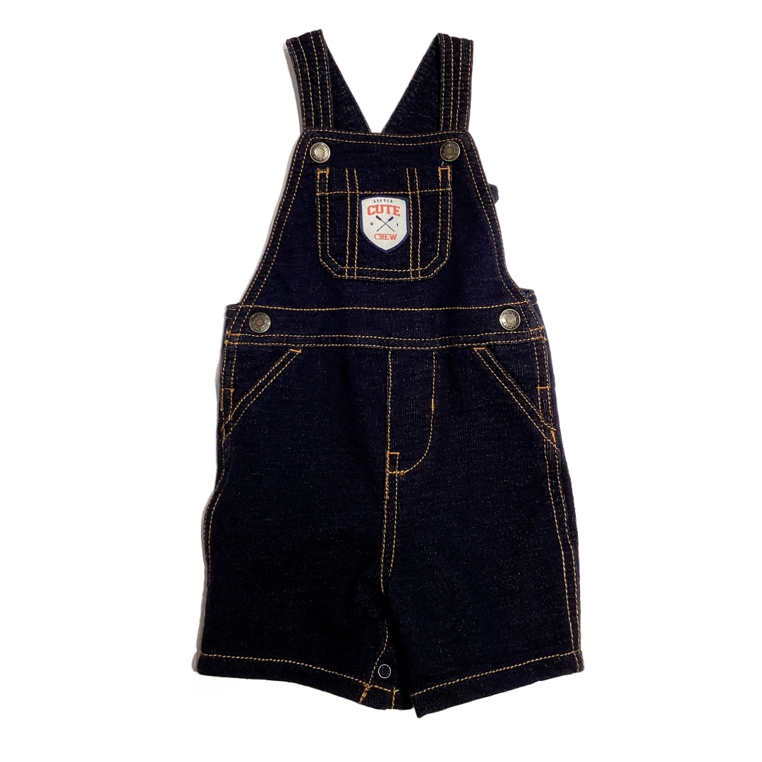 9-12 Boys Carter's Cotton Little Cute Crew Denim Overalls