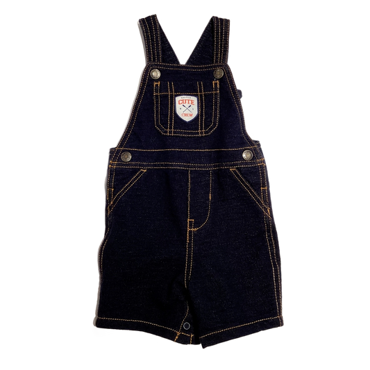 9-12 Boys Carter's Cotton Little Cute Crew Denim Overalls