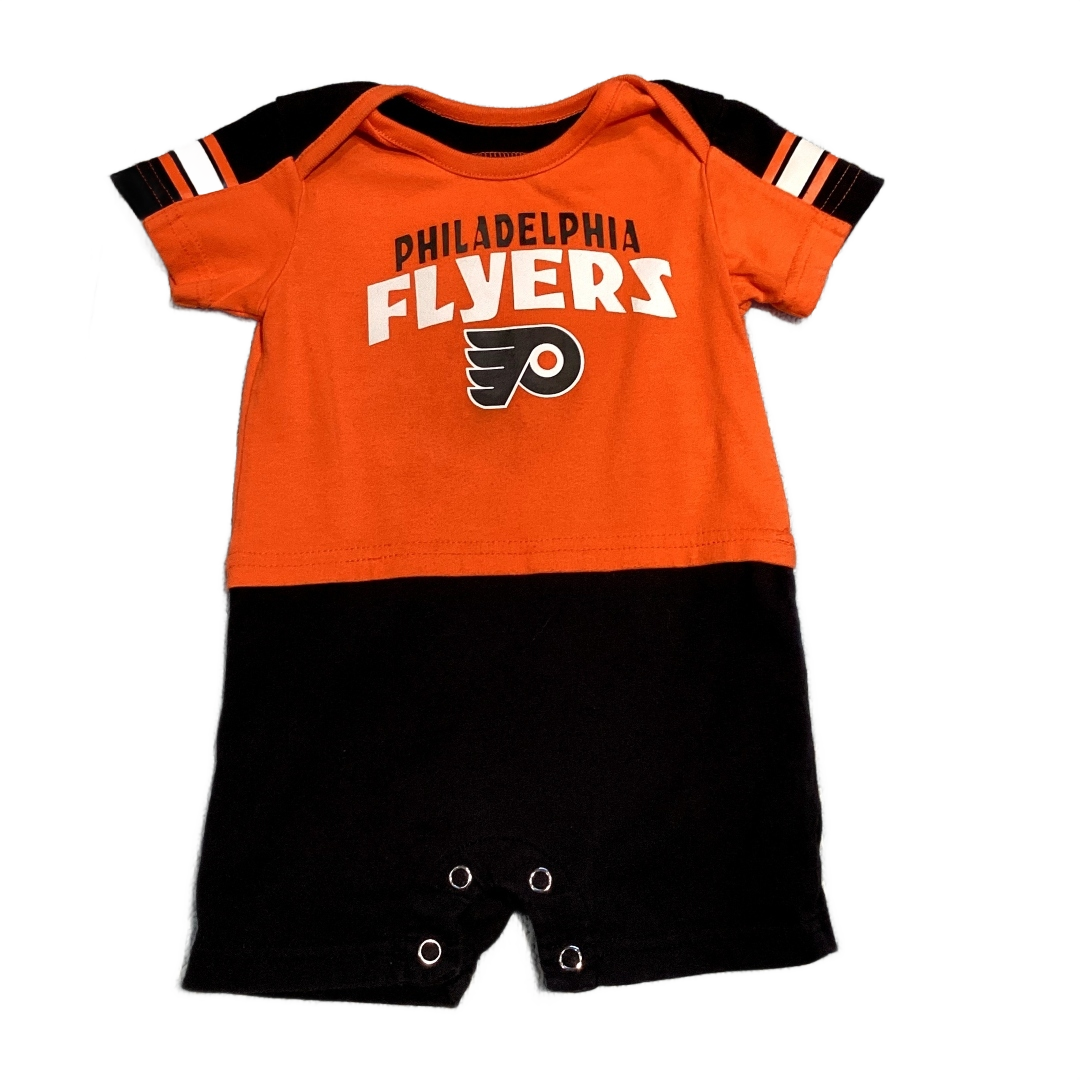9-12 Boys NHL Philadelphia Flyers Black and Orange One-Piece