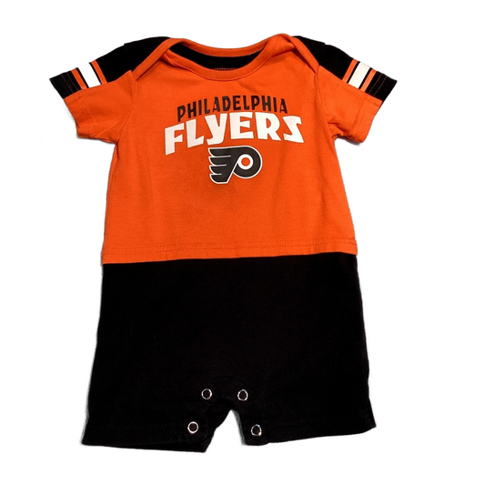9-12 Boys NHL Philadelphia Flyers Black and Orange One-Piece