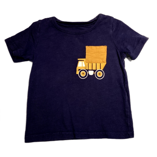 9-12 Boys Carter's Navy Blue Work Truck T-Shirt