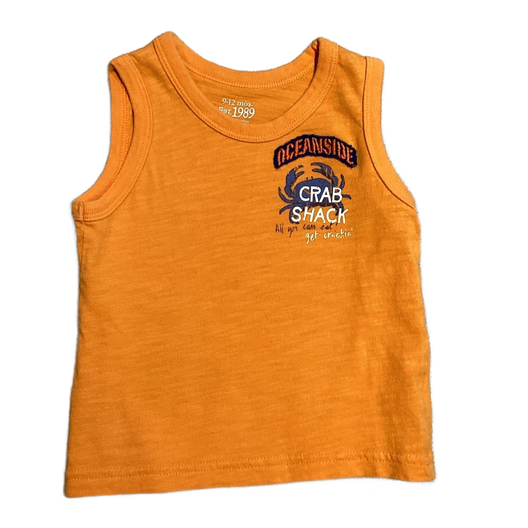 9-12 Boys 1989 Marigold Oceanside Crab Shack Tank Top