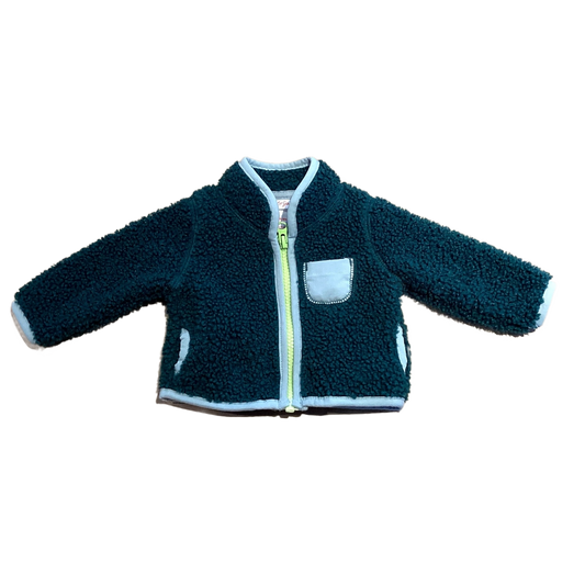 NB Boys Cat & Jack Dark Green Sherpa Jacket