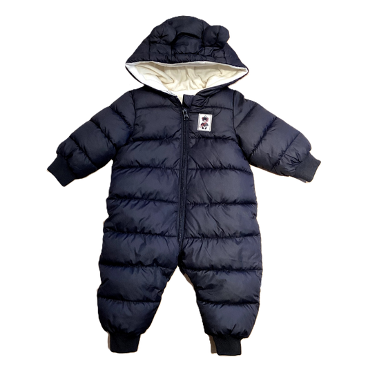 0-3 Boys Black Bear Snowsuit