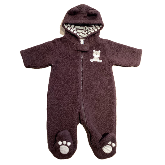 0-3 Boys Carter's Brown Sherpa Teddy Bear Bunting