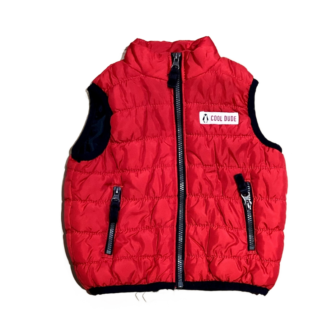 3-6 Boys  Carters Red Puffer Vest