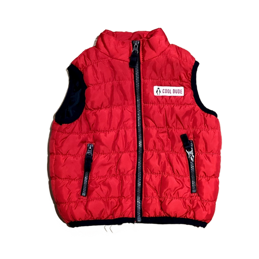 3-6 Boys  Carters Red Puffer Vest