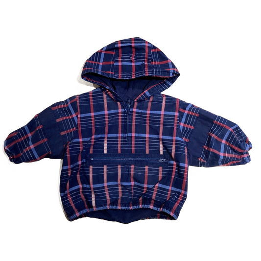 3-6 Boys  Baby Gap Blue and Red Striped Pullover Jacket