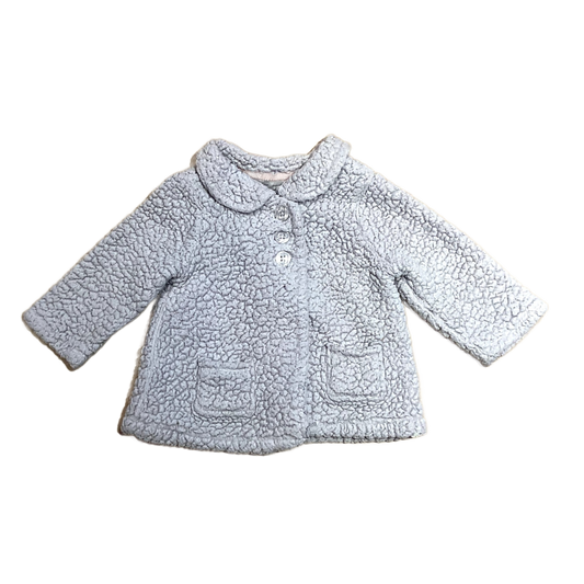 6-12 Girls Carter's Dove Gray Sherpa Jacket