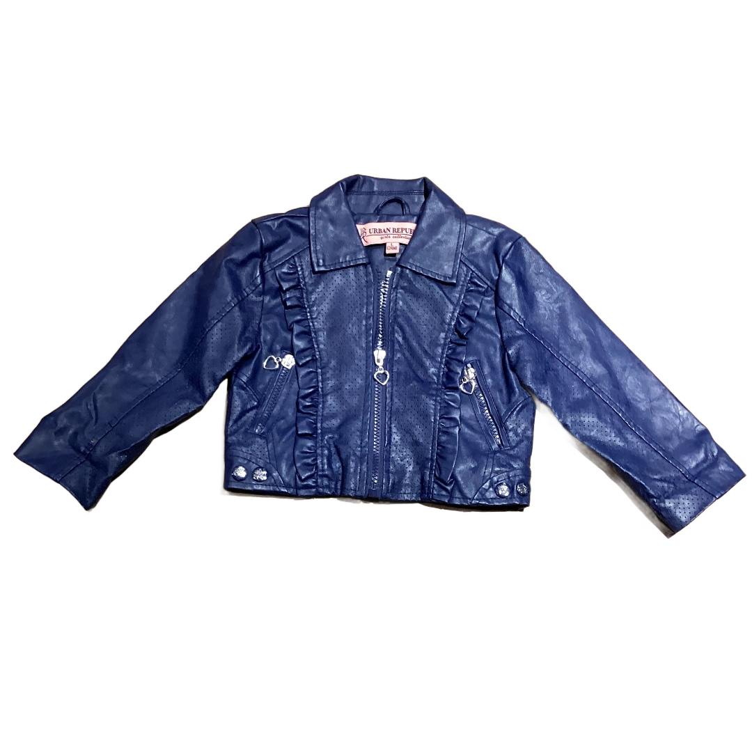 18-24 Girls Urban Republic Navy "Leather" Jacket