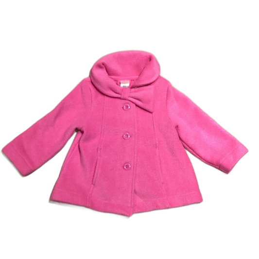 18-24 Girls Gymboree Bright Pink Fleece Jacket w/Bow