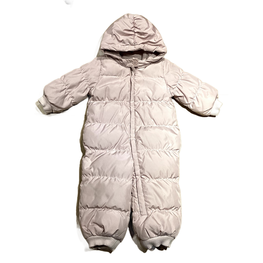 18-24 Girls Baby Gap Taupe Lined Snowsuit