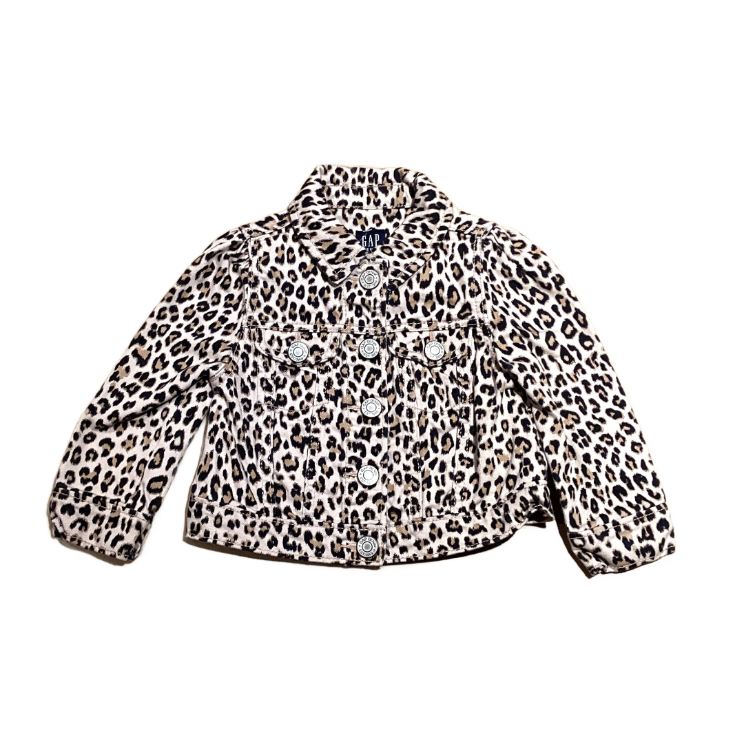 18-24 Girls Baby Gap Cheetah Print Denim Jacket