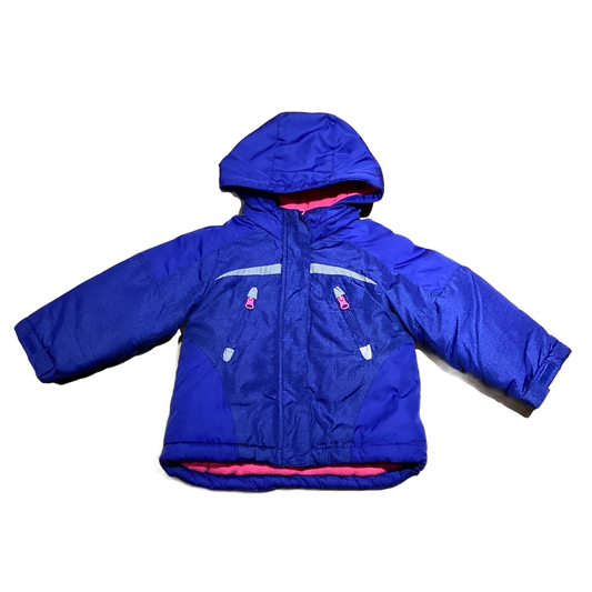 12-18 Girls Carter's Royal Blue Coat w/Hot Pink Accents
