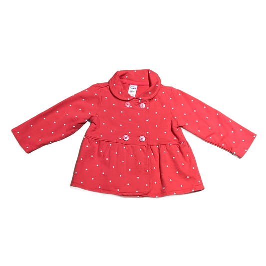 12-18 Girls Carter's Salmon Jacket w/Polka Dots