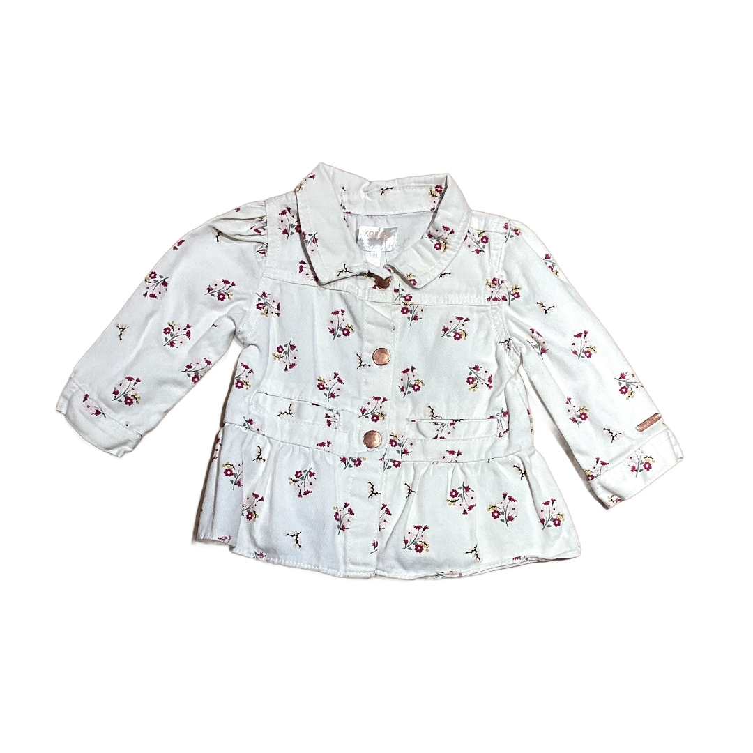 12-18 Girls Kensie Baby Ivory Floral Jacket