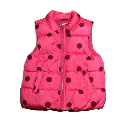12-18 Girls Old Navy Hot Pink w/Purple Polka Dots Vest