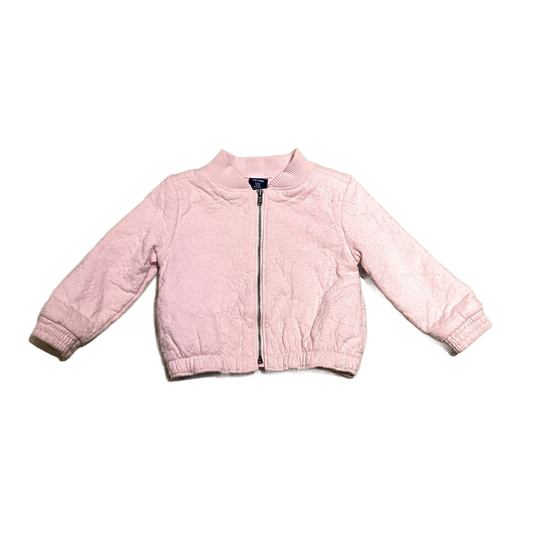 12-18 Girls Baby Gap Dusty Pink Embroidered Jacket
