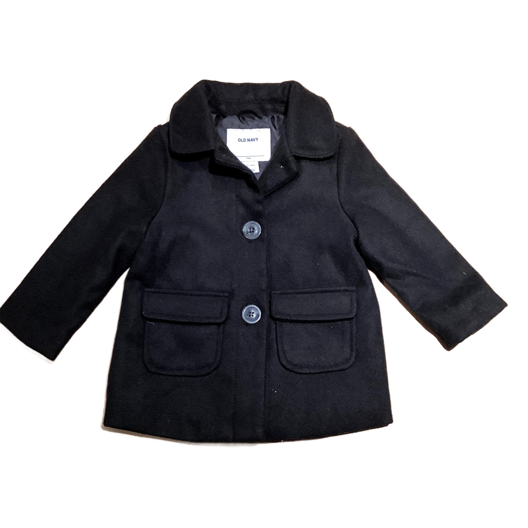 12-18 Girls Old Navy Black Pea Coat