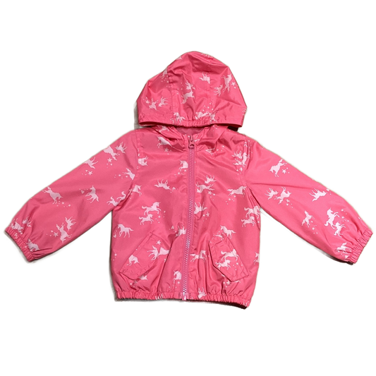 9-12 Girls Carter's Pink Unicorn Rain Coat