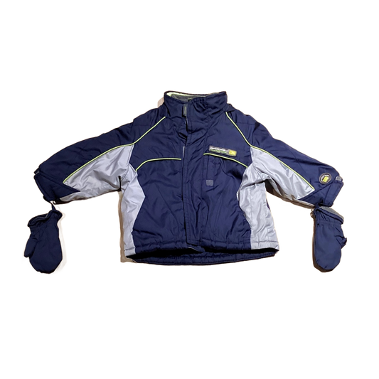 9-12 Boys Zero Xposur Ski Jacket w/ Attached Gloves