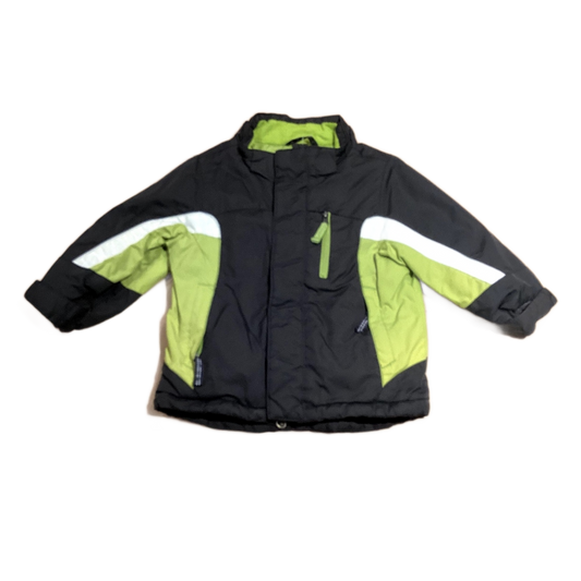 9-12 Boys Children's Place Lime/Black Ski Jacket