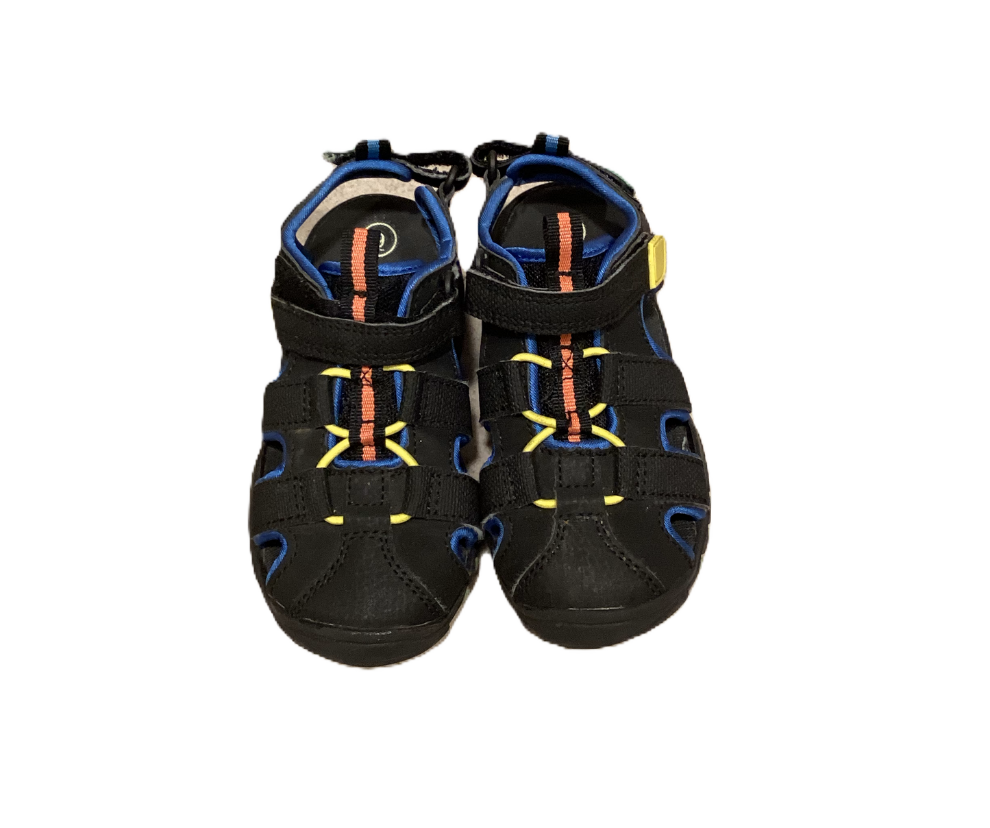 Size 9 Cat & Jack Black Closed Toe Sandals w/Velcro