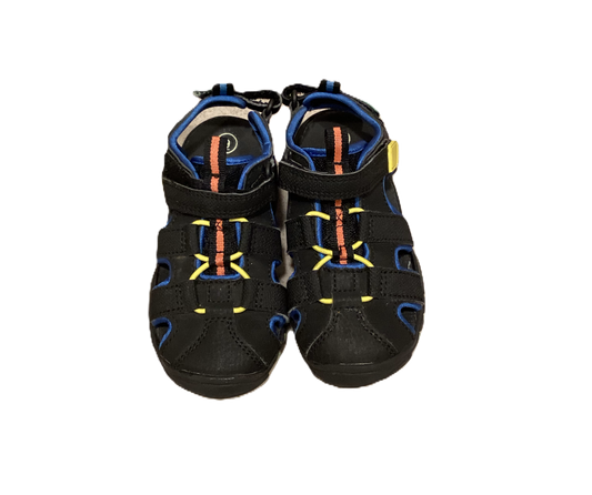 Size 9 Cat & Jack Black Closed Toe Sandals w/Velcro